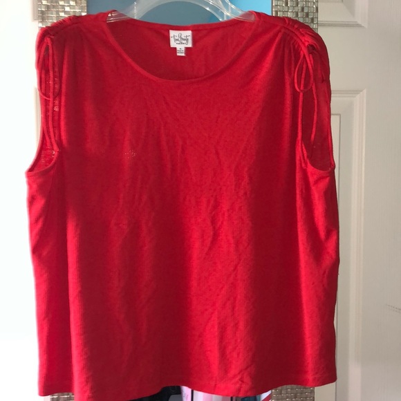 True Beauty be Emme Red Tank, Plus Size 0 - Picture 2 of 7